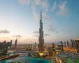 Dubai skyline featuring the majestic Burj Khalifa.