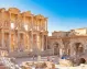 Visitors exploring the Library of Celsus in Ephesus.