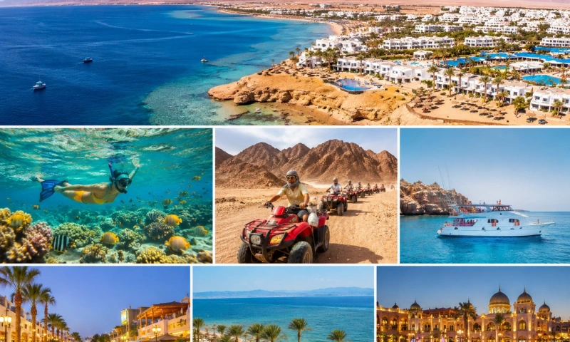 Sunny Coastal Resort Adventure Collage, Things to Do in Sharm El Sheikh