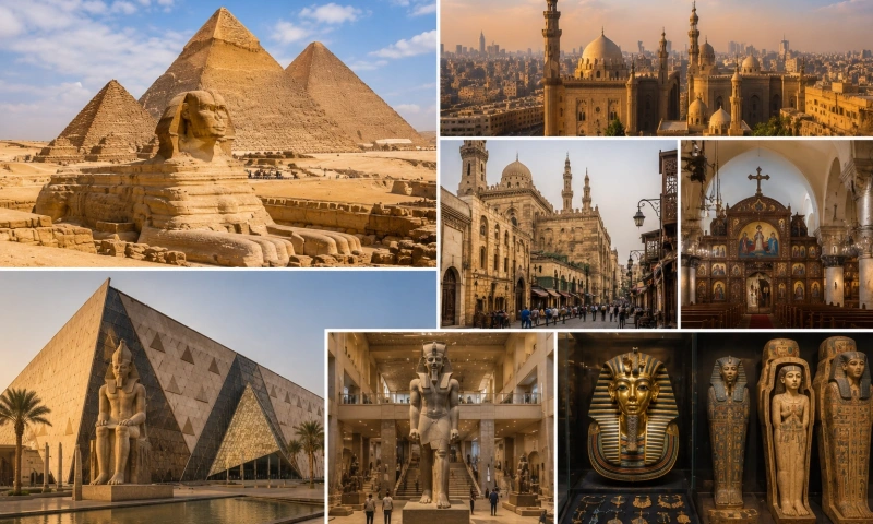 Egyptian Wonders Travel Collage, Things To Do In Egypt