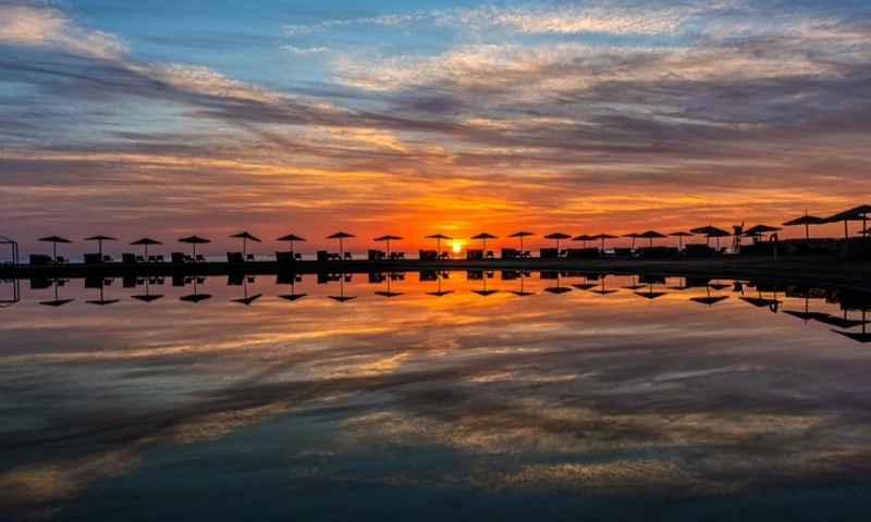 Sunset over the lagoon, El Gouna Egypt