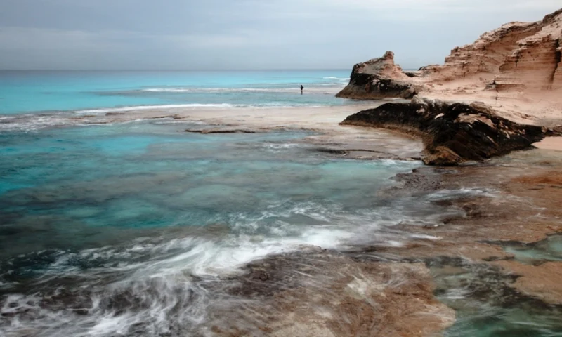 Cleopatra's beach lagoon near Marsa Matruh, Marsa Matrouh Egypt