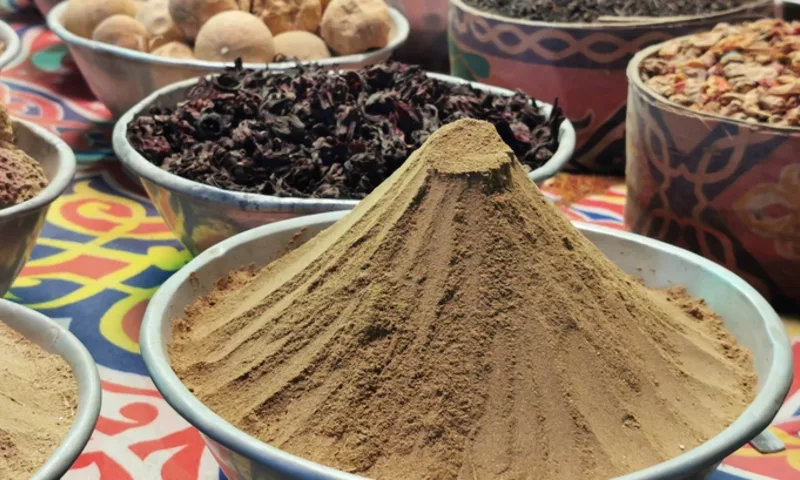 Spices and Fruits of the Colorful Market in the Nubian Village, Nubian Village