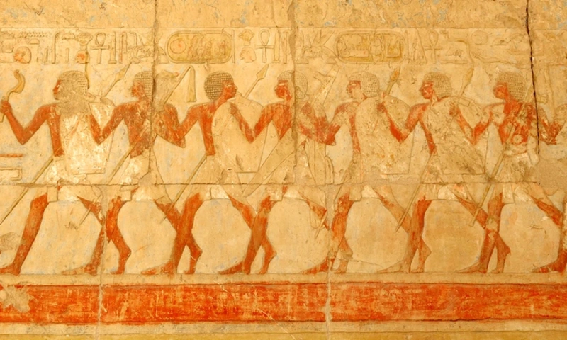 Processional Relief of Opet Festival at Luxor Temple, Temple of Luxor