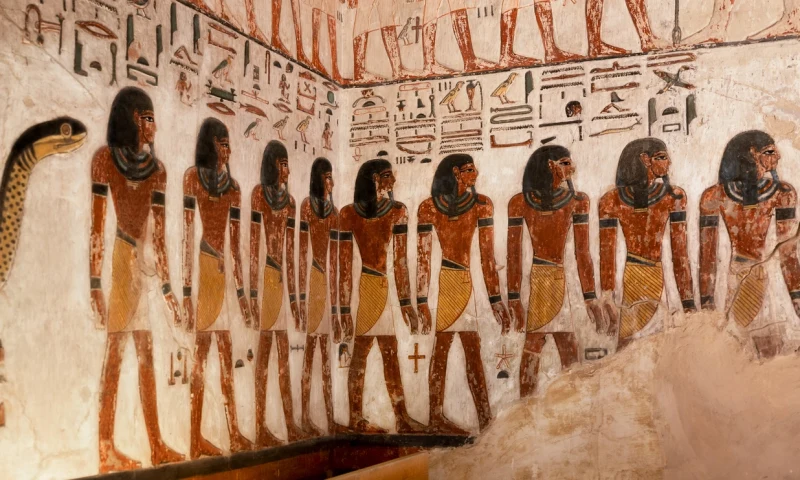 all reliefs showing the Book of Gates in the Tomb of Seti I, Valley of the Kings Tombs