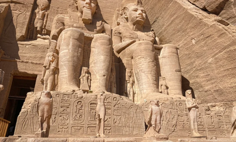 Abu Simbel, a rock in Nubia, two ancient Egyptian temples, the time of Ramses II, Abu Simbel Temples