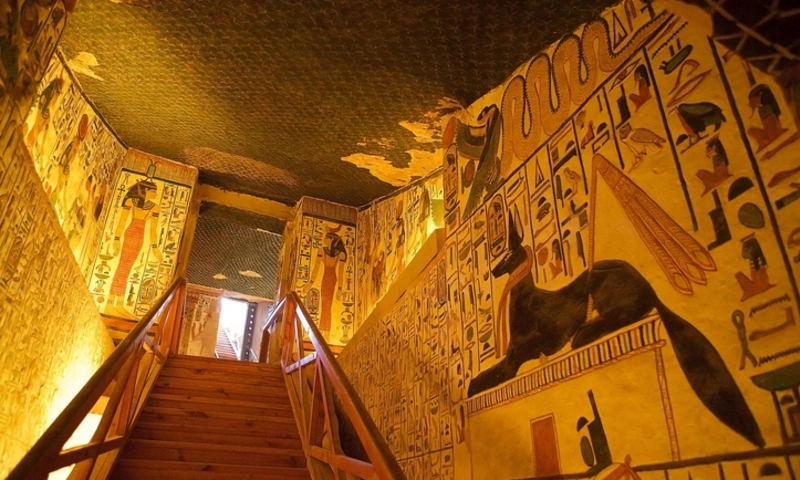Nefertari tomb in the Valley of the Queen in Luxor, Animal Egyptian Gods