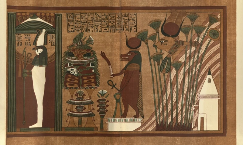 Ancient Egyptian papyrus, Animal Egyptian Gods