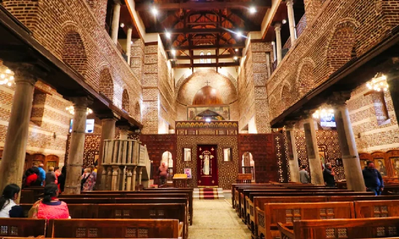 Iglesia de Abu Serga en El Cairo Copto, Egipto, Barrio Copto en El Cairo