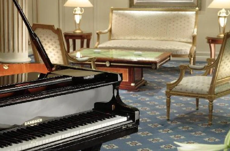 un pianoforte dentro una camera a bordo della crociera, Crociera lusso