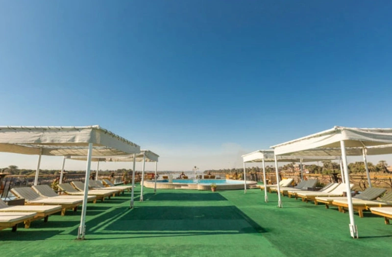 Sedie solare a bordo della Crociera Sul Nilo Blue Shadow, crociera sul nilo extra lusso