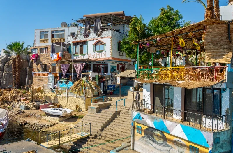 Casas en la isla Elefantina de Asuán, Viaje a Egipto 8 días.