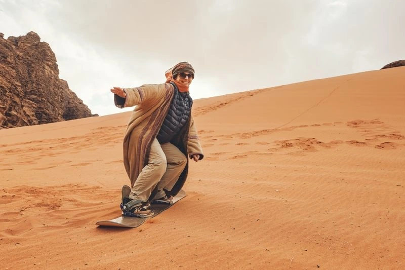 Surfe de areia em wadi rum Surfe de areia em wadi rum, Wadi rum