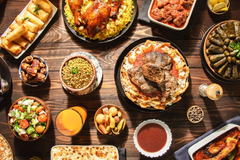 Cocina árabe: almuerzo tradicional de Oriente Medio