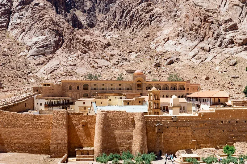 Vista exterior del Monasterio de Santa Catalina del Sinaí.