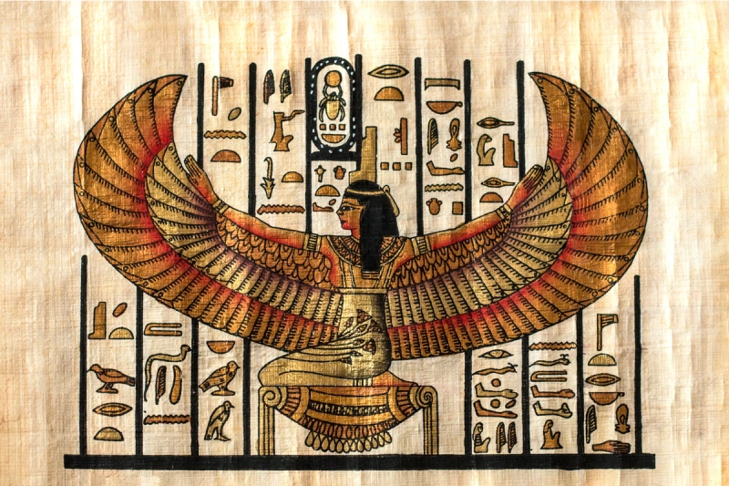 símbolo de Maat que representa la justicia y la verdad