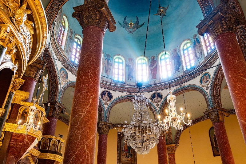 dentro de la Iglesia de San George en El Cairo