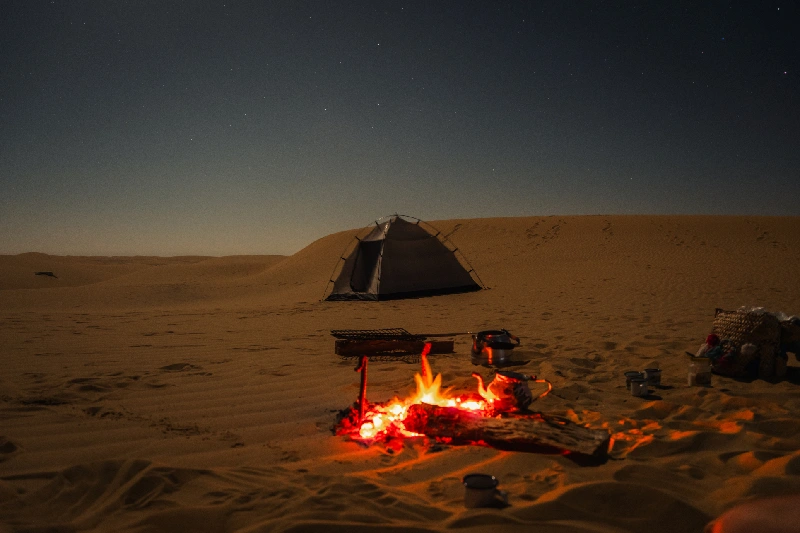 desierto en Egipto en invierno