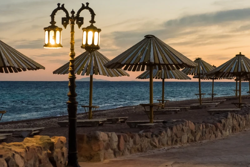 Dahab en Egipto en El invierno