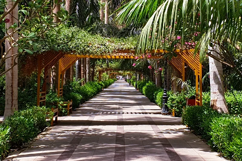 El Jardín Botánico de Asuán en Primavera