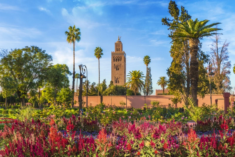 La Mezquita Koutoubia y gardem, Marrakech