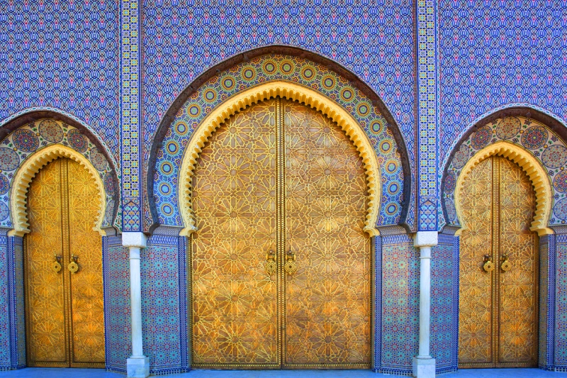 Fez, Las puertas del Palacio Real