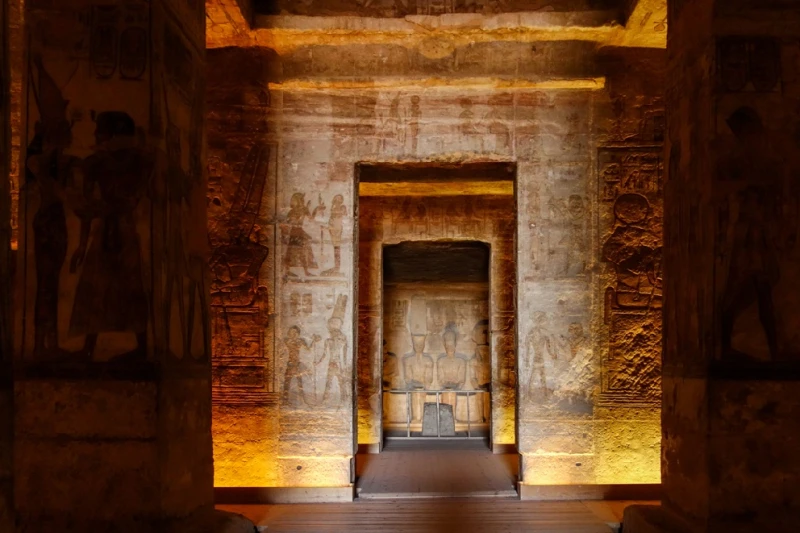 Templo de Abu Simbel Interior del Templo de Abu Simbel