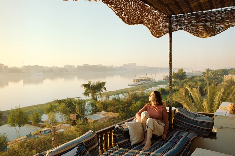 Rio Nilo en Luxor Rio Nilo en Luxor