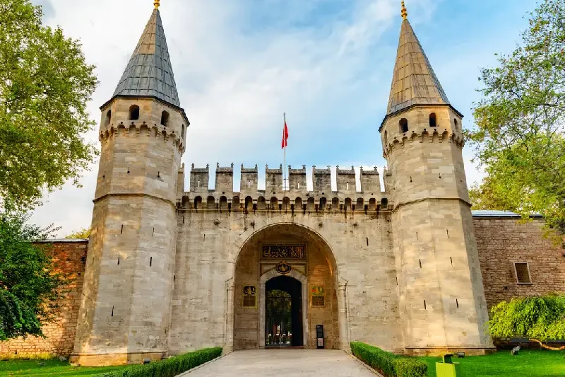 Entrance of Topkapi Palace in Istanbul.