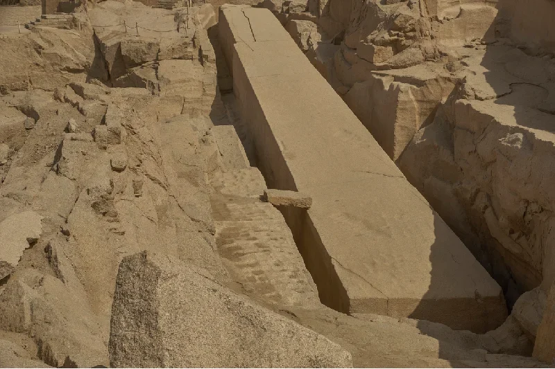 El obelisco inacabado de Asuán, Egipto