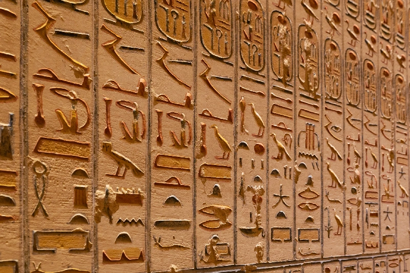 Jeroglíficos de la tumba de Ramsés V y VI 