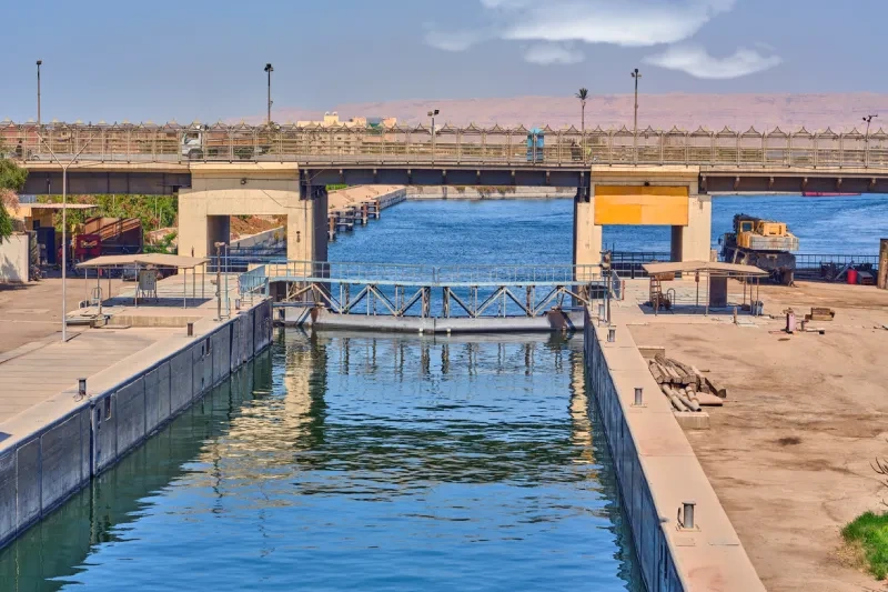 L'ingresso della chiusa di Esna, chiusa di esna