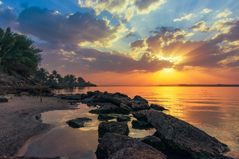 el Lago de Qarun al Atardecer