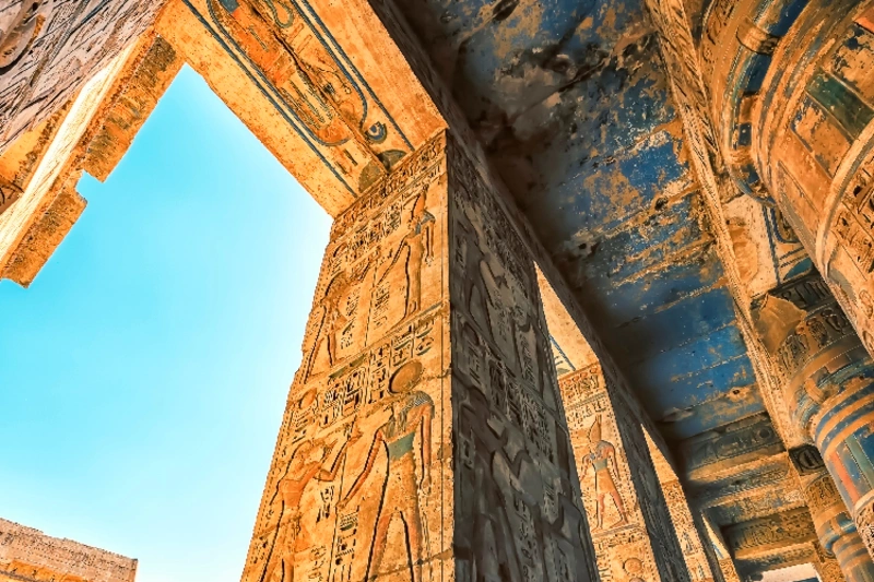 el Templo de Habu en Ciudad de Habu en Luxor