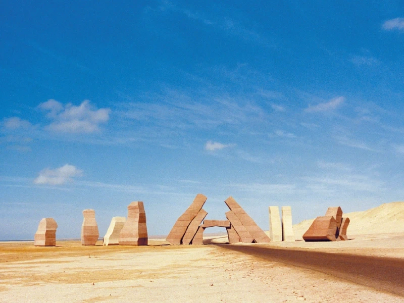Monument de la Porte d'Allah dans le désert du parc national de Ras Mohammed, Sinaï