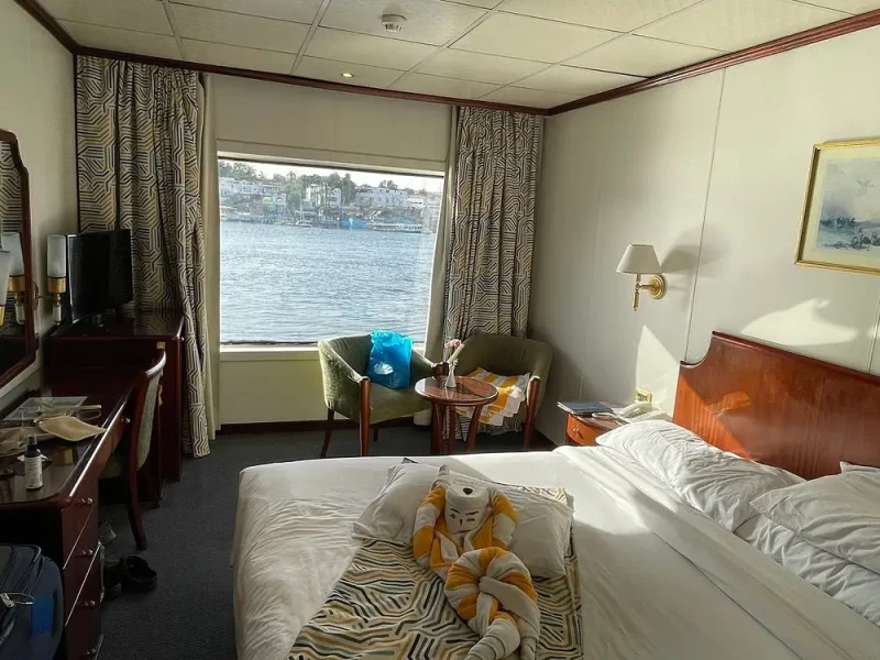 cabina superiore a bordo di crociera jaz jubilee , crociera sul nilo all inclusive