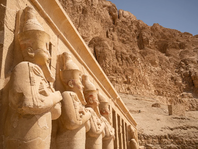 Templo de Hashepsut en Egipto en diciembre 