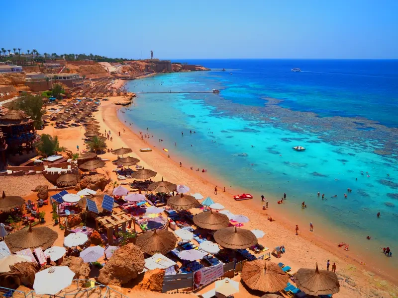 Una spiaggia a Sharm el-Sheikh.