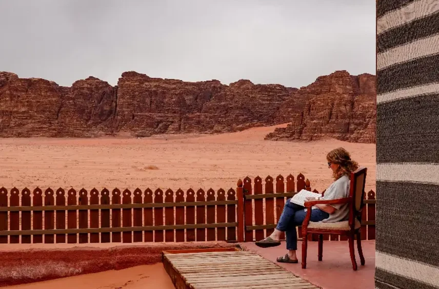 notte in campo Wadi Rum