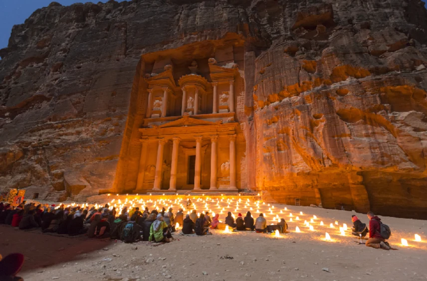 Petra by night, Giordania , viaggio in Giordania