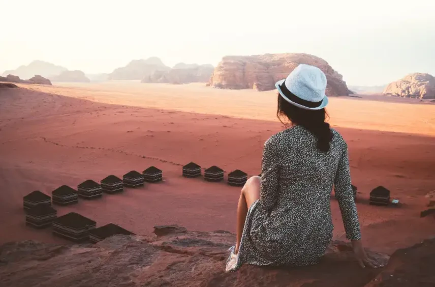 Deserto Wadi Rum, Giordania a Dicembre