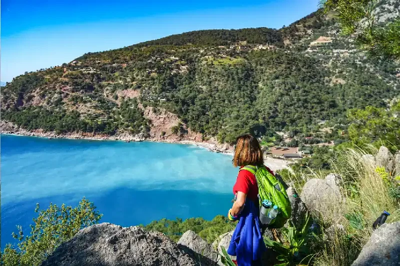 una turista a kabak turchia , spiagge in turchia