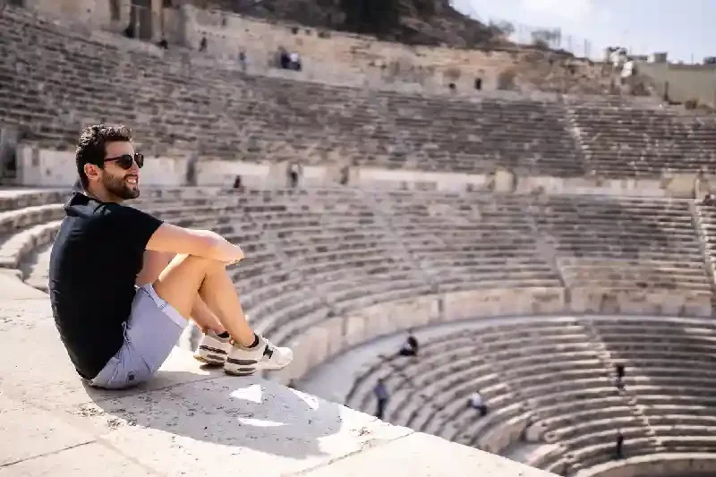 il teatro romano , amman giordania