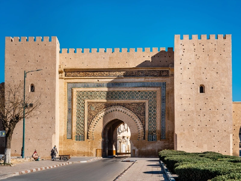 The grand gate of Meknes The grand gate of Meknes