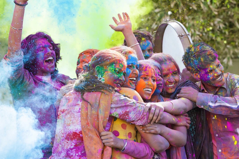 El festival de Holi, India El festival de Holi, India