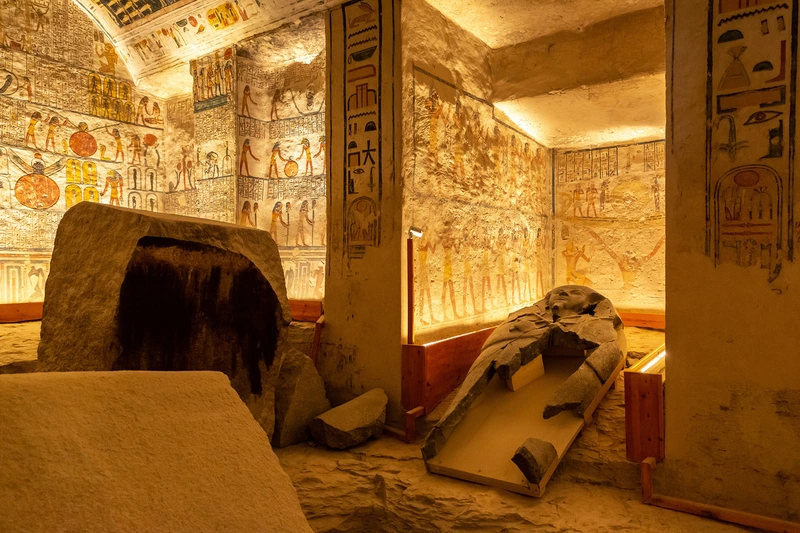 Tumba de Ramsés V y VI en Luxor, Egipto