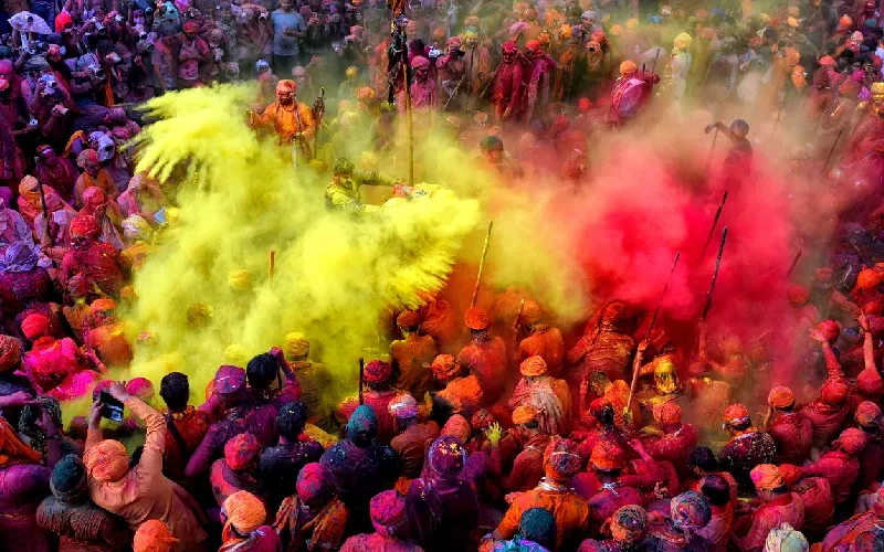 holi, festa dei colori india holi, festa dei colori india