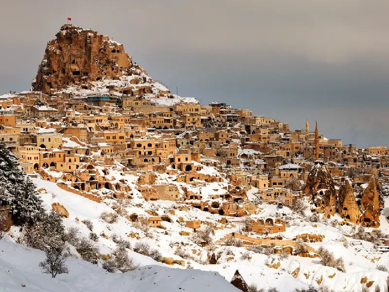 Cappadocia under snow.