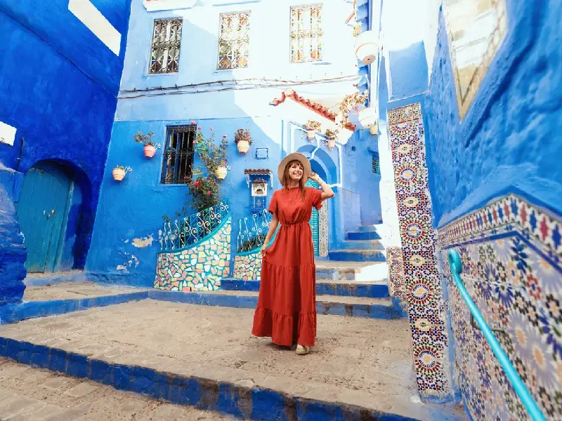 Enjoying the beauty of Chefchaouen