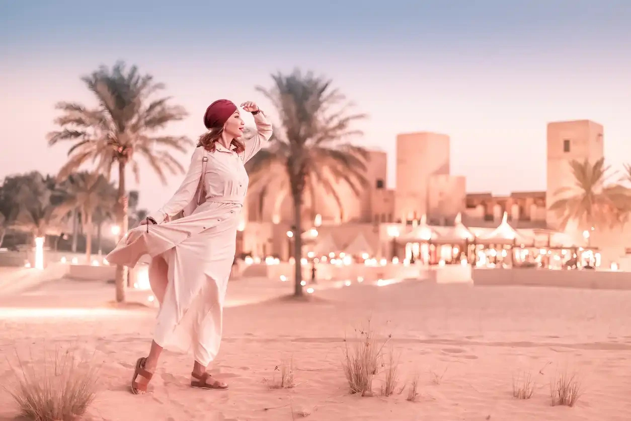 deserto di dubai , dubai e abu dhabi 